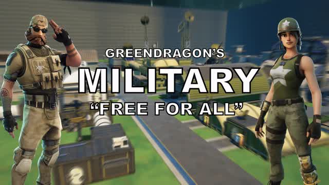 Military Free For All — Fortnite Creative map cover art