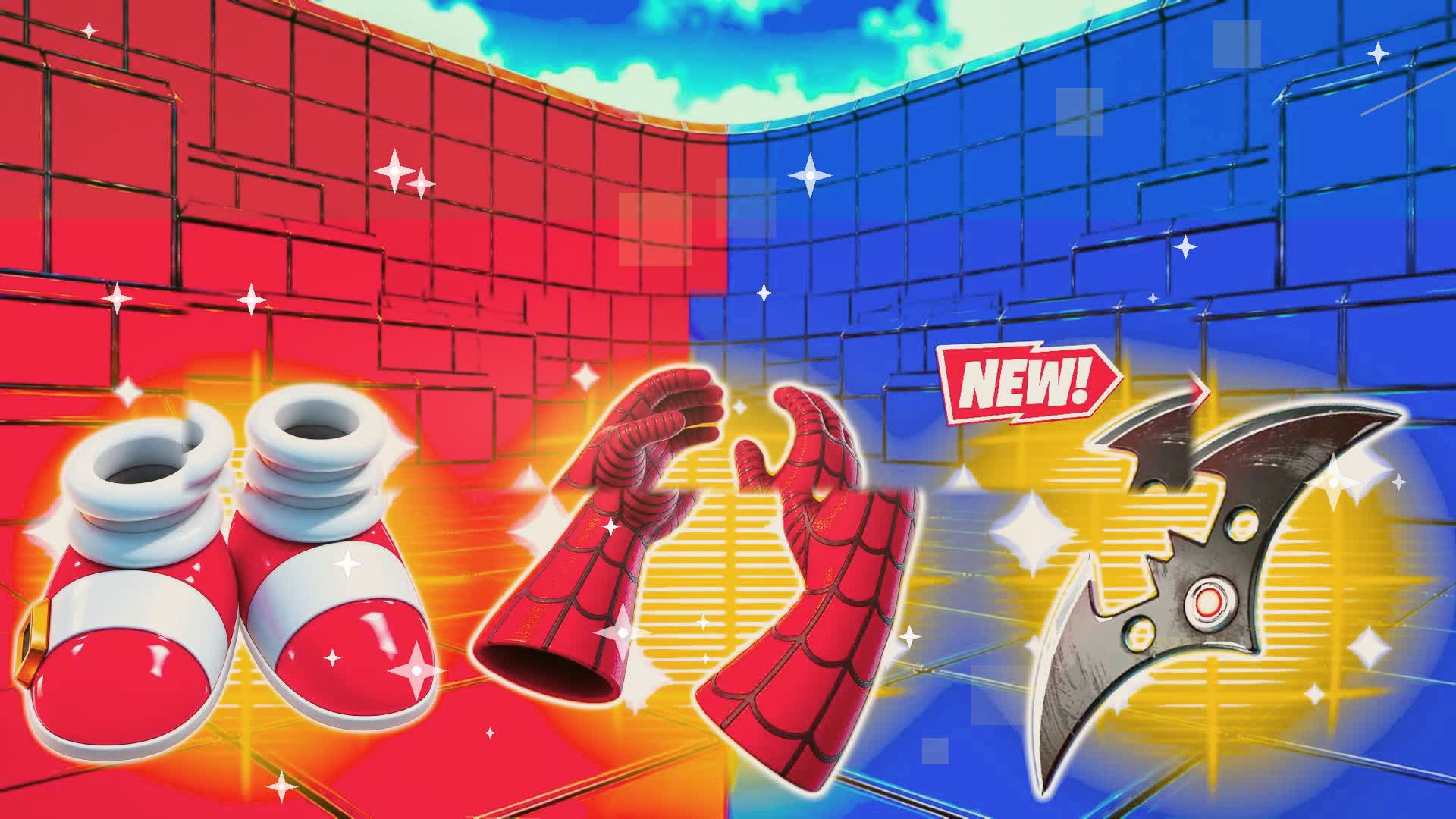 Red vs Blue Speed Rivalry 🔴🔵 — Fortnite Creative map