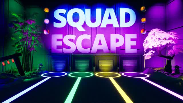 Squad Escape Room — Fortnite Creative map cover art