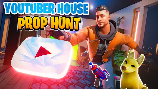 YOUTUBER- Prop Hunt — Fortnite Creative map cover art