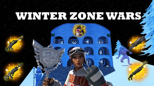 Winter Zone Wars — Fortnite Creative map cover art