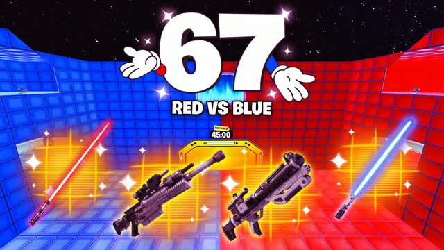 RVB RED VS BLUE — Fortnite Creative map cover art