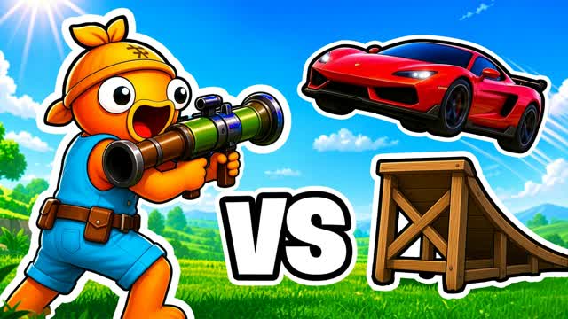 BAZOOKAS VS CARS — Fortnite Creative map cover art