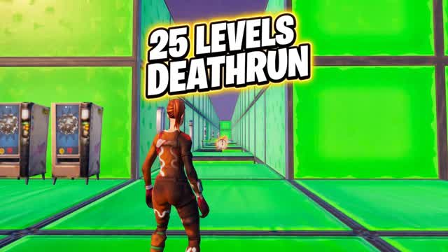 Ultimate 25 Level Deathrun — Fortnite Creative map cover art