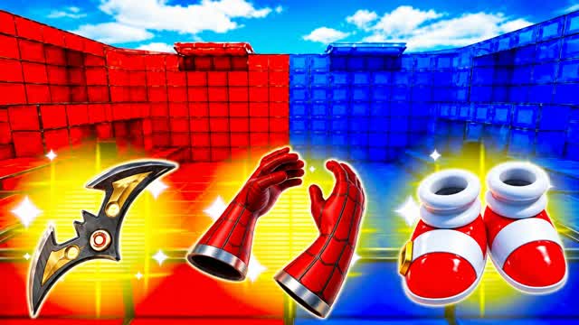 RED VS BLUE COMET RUSH 🔴🔵 — Fortnite Creative map cover art