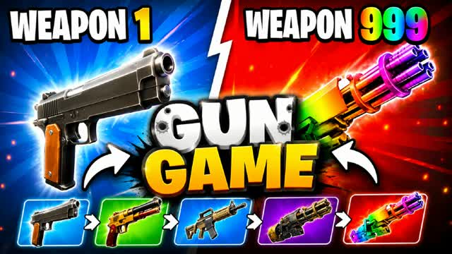 🔫 GUN GAME SUMMER — Fortnite Creative map cover art