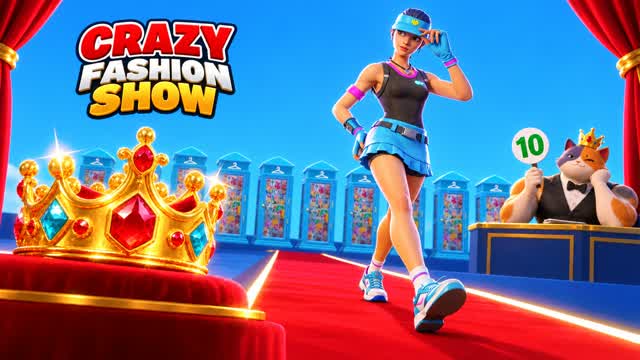 🎭CRAZY FASHION SHOW👑 — Fortnite Creative map