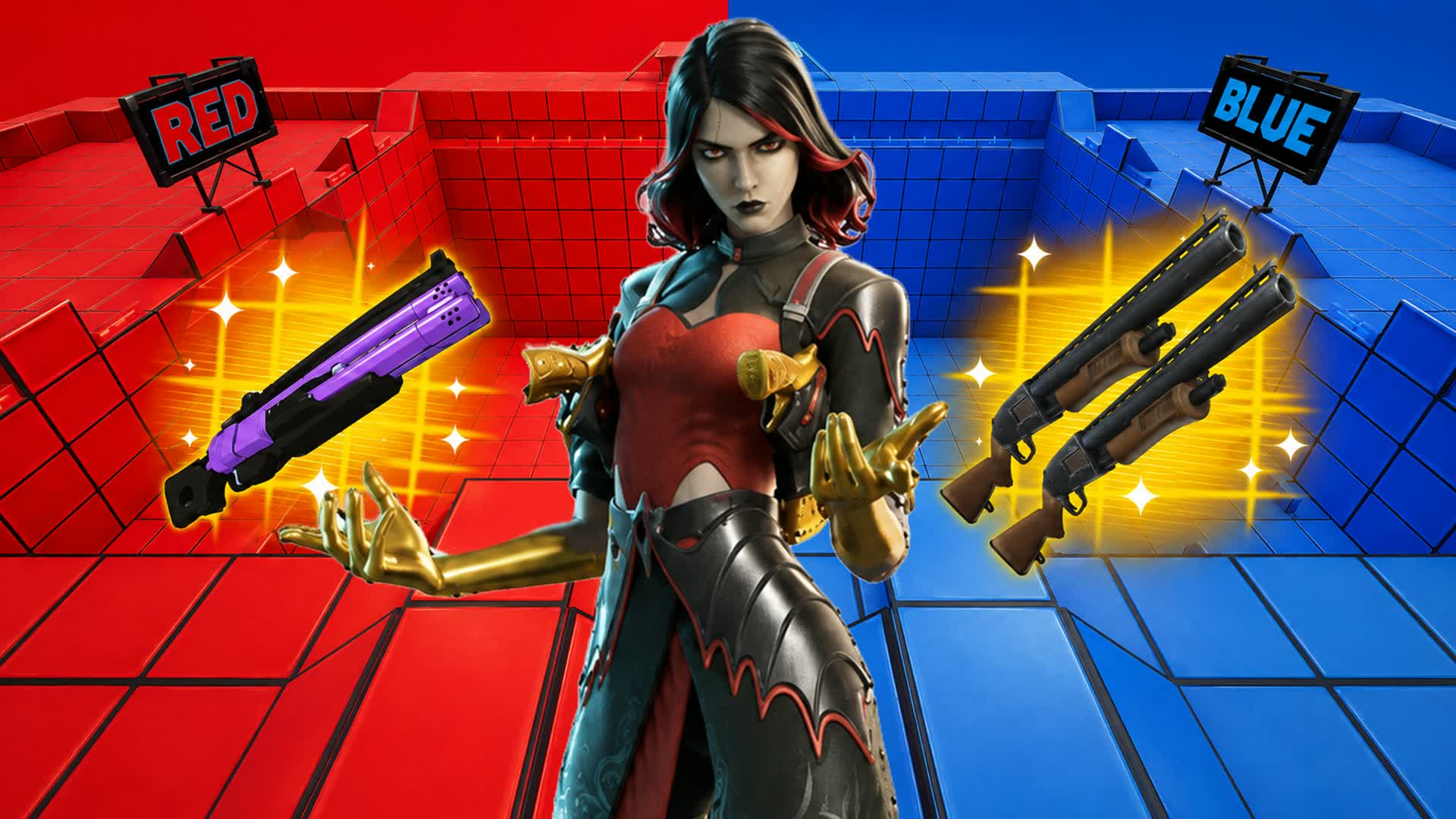 RED VS BLUE 🔴🔵 VANTA  V9 — Fortnite Creative map