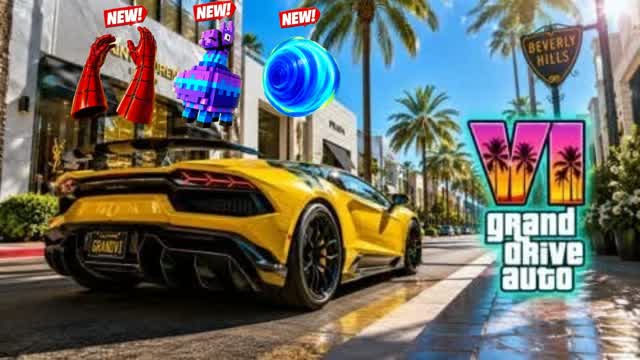 ¥€¢£ GRAND GDA DRIVING FFA 🌴 — Fortnite Creative map