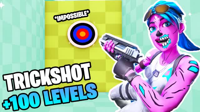 ⭐️TRICKSHOT PARKOUR 100+🎯 INSANE SHOTS — Fortnite Creative map