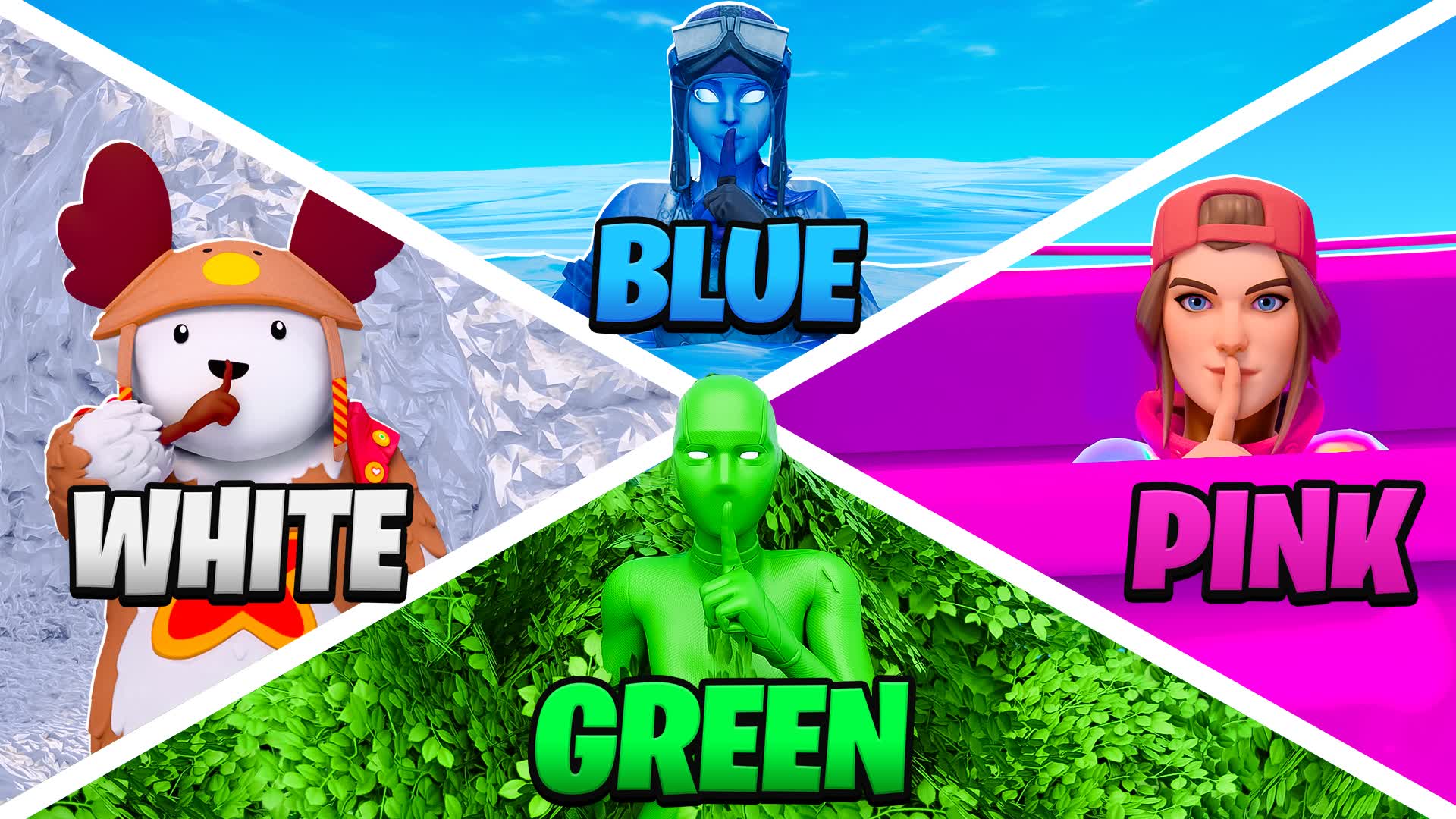 COLOR HIDE AND SEEK — Fortnite Creative map