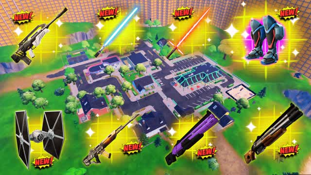 Mini battle. Four teams. — Fortnite Creative map