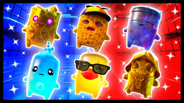 RED VS BLUE KEEP THEM MOVING 🔴🔵 — Fortnite Creative map cover art