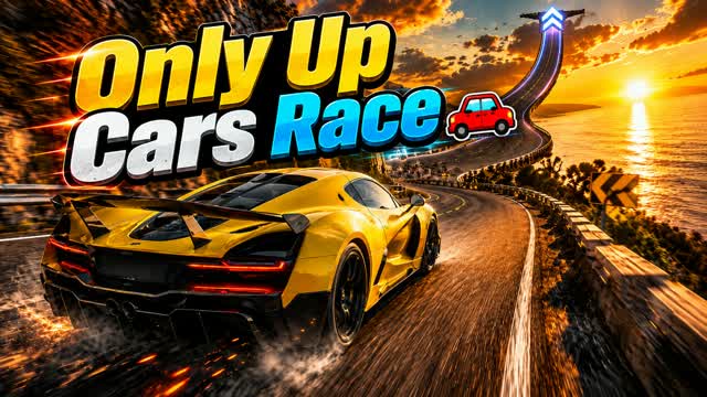Only Up Cars Race 🚗 — Fortnite Creative map