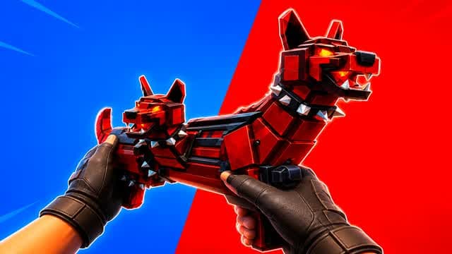 RVB RED VS BLUE GUN — Fortnite Creative map cover art