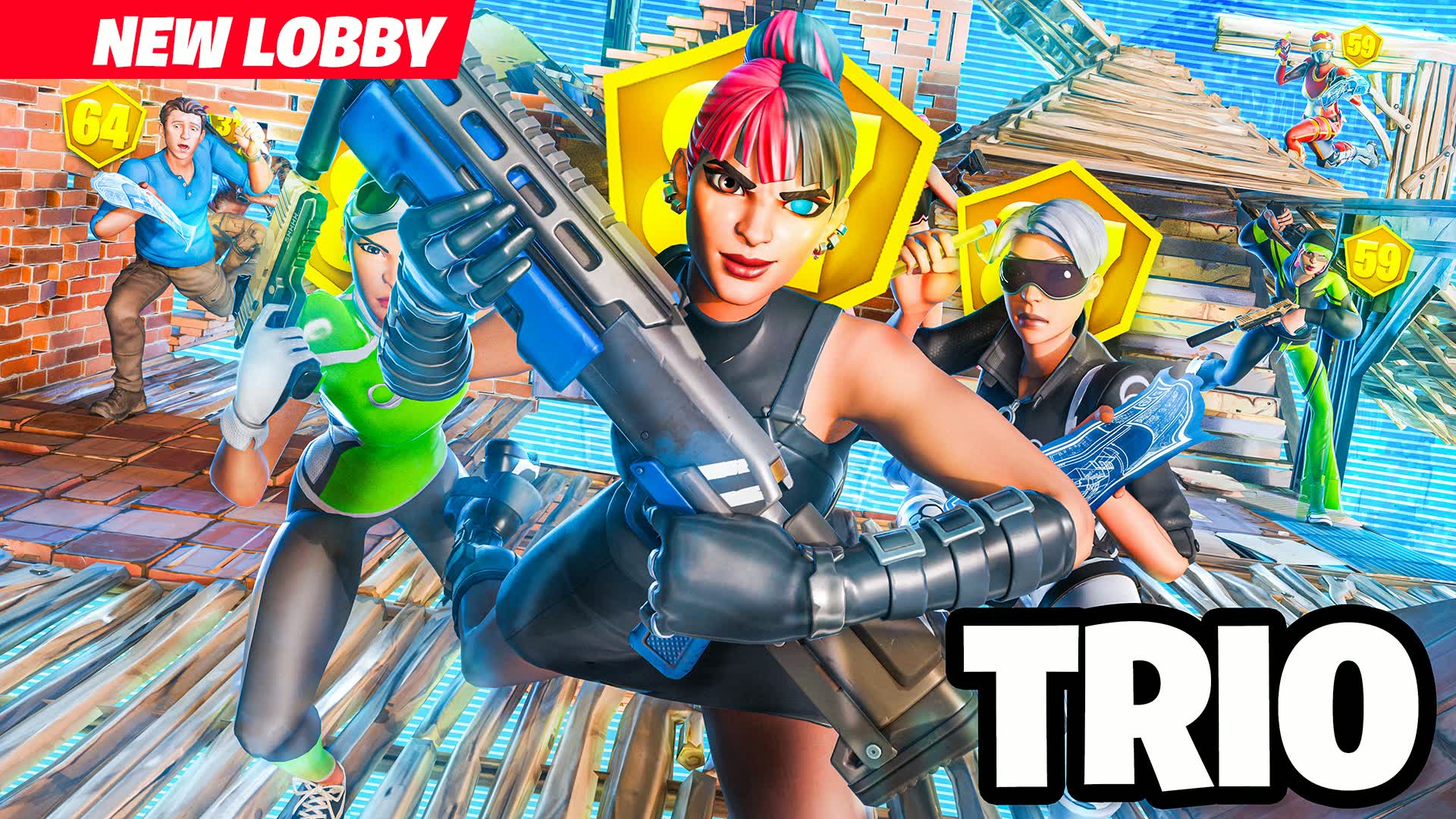 TRIO CUP ZONE WARS [ENDGAME] — Fortnite Creative map