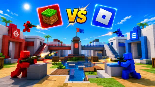 RED VS BLUE 🔴🔵 FIGHTS ALLOWED — Fortnite Creative map