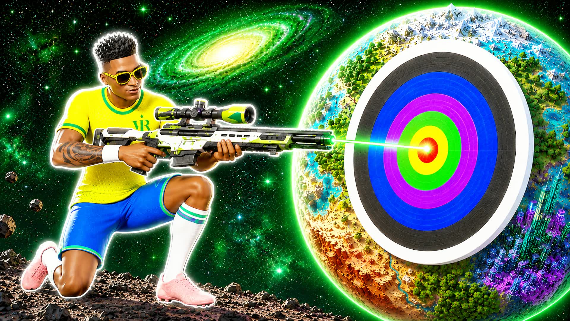 🎯⚽SOCCER TRICKSHOT PARKOUR SCORE🥅 — Fortnite Creative map