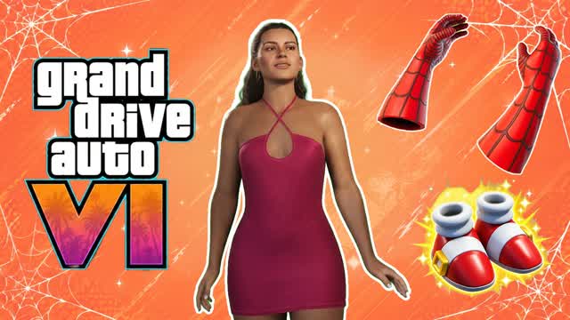 LUCIA RED VS BLUE SPIDER-MAN 🔴🔵 — Fortnite Creative map cover art