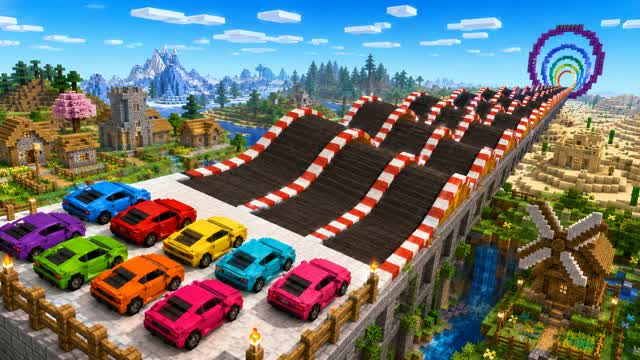 RACE CARS MEGA RAMP ASPHALT — Fortnite Creative map