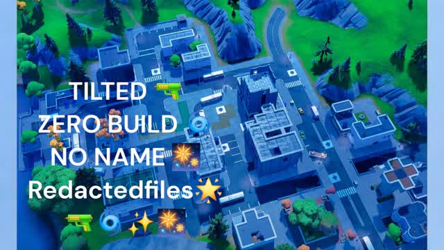 Tilted Zone Wars Zero Build No Names🎆🔫 — Fortnite Creative map cover art