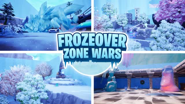 Froze Over Zone Wars — Fortnite Creative map cover art