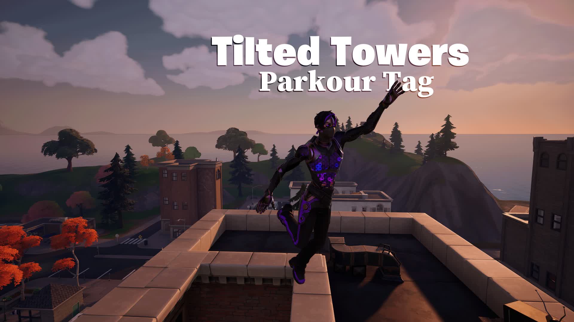 Tilted Parkour Tag — Fortnite Creative map