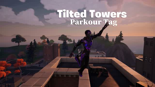 Tilted Parkour Tag — Fortnite Creative map cover art
