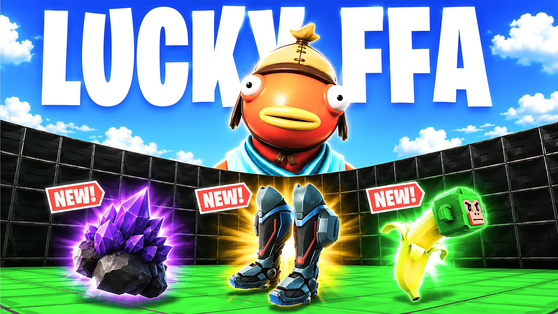 LUCKY FFA - ALL WEAPONS & RIDES [FFA] — Fortnite Creative map