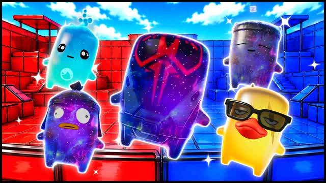 RED VS BLUE REACTION WINDOW 🔴🔵 — Fortnite Creative map cover art