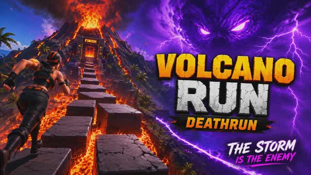 Volcano Run — Fortnite Creative map cover art