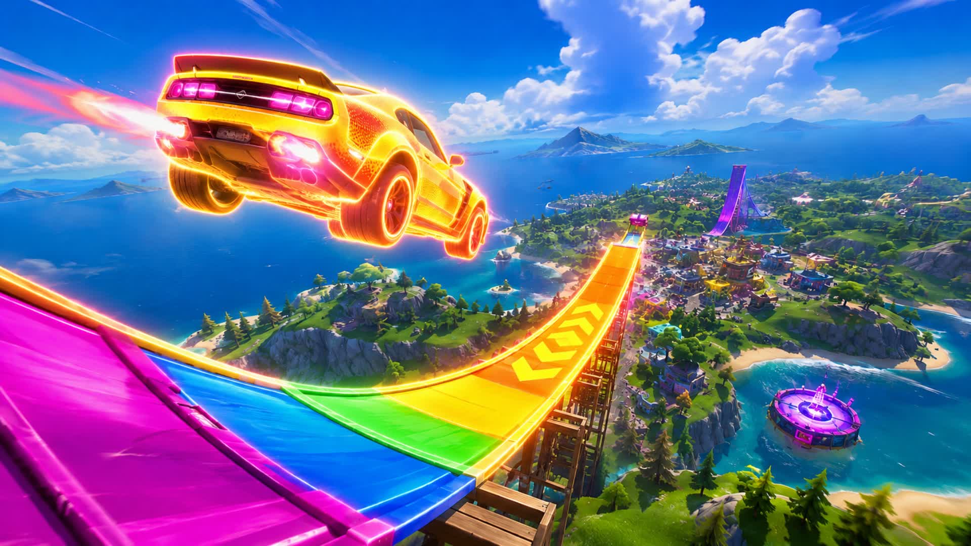 CAR GAME - DESERT RAMP — Fortnite Creative map