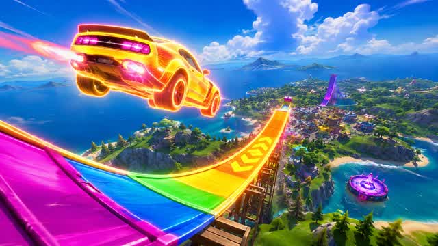 CAR GAME - DESERT RAMP — Fortnite Creative map