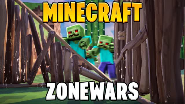 MINECRAFT ZONE WARS ⛏️ — Fortnite Creative map cover art