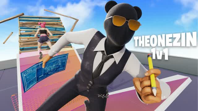 1v1 THEONEZIN Build Fights (200 PUMP) — Fortnite Creative map