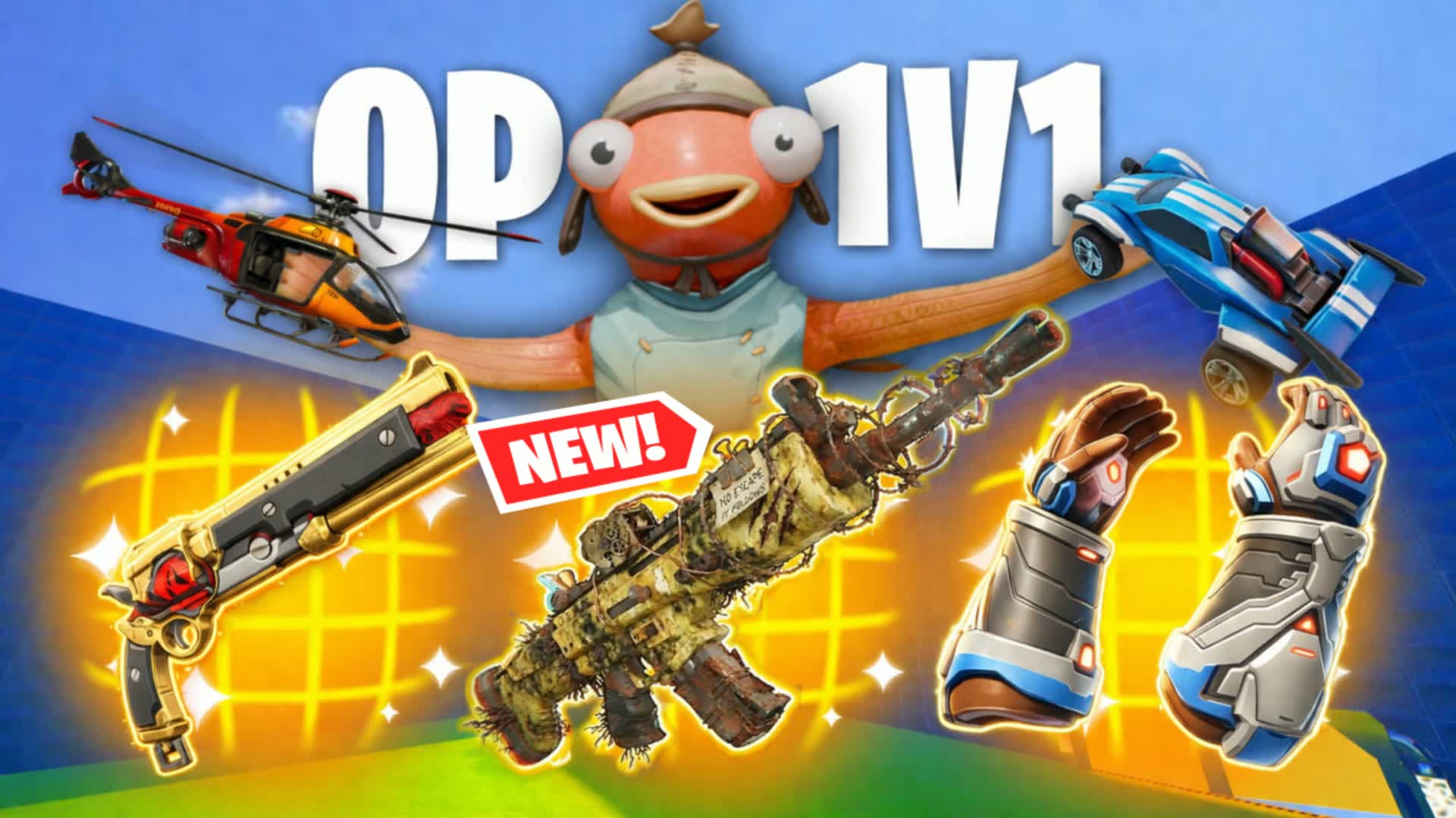 OP 1V1 FFA - ALL GUNS (WOC) — Fortnite Creative map