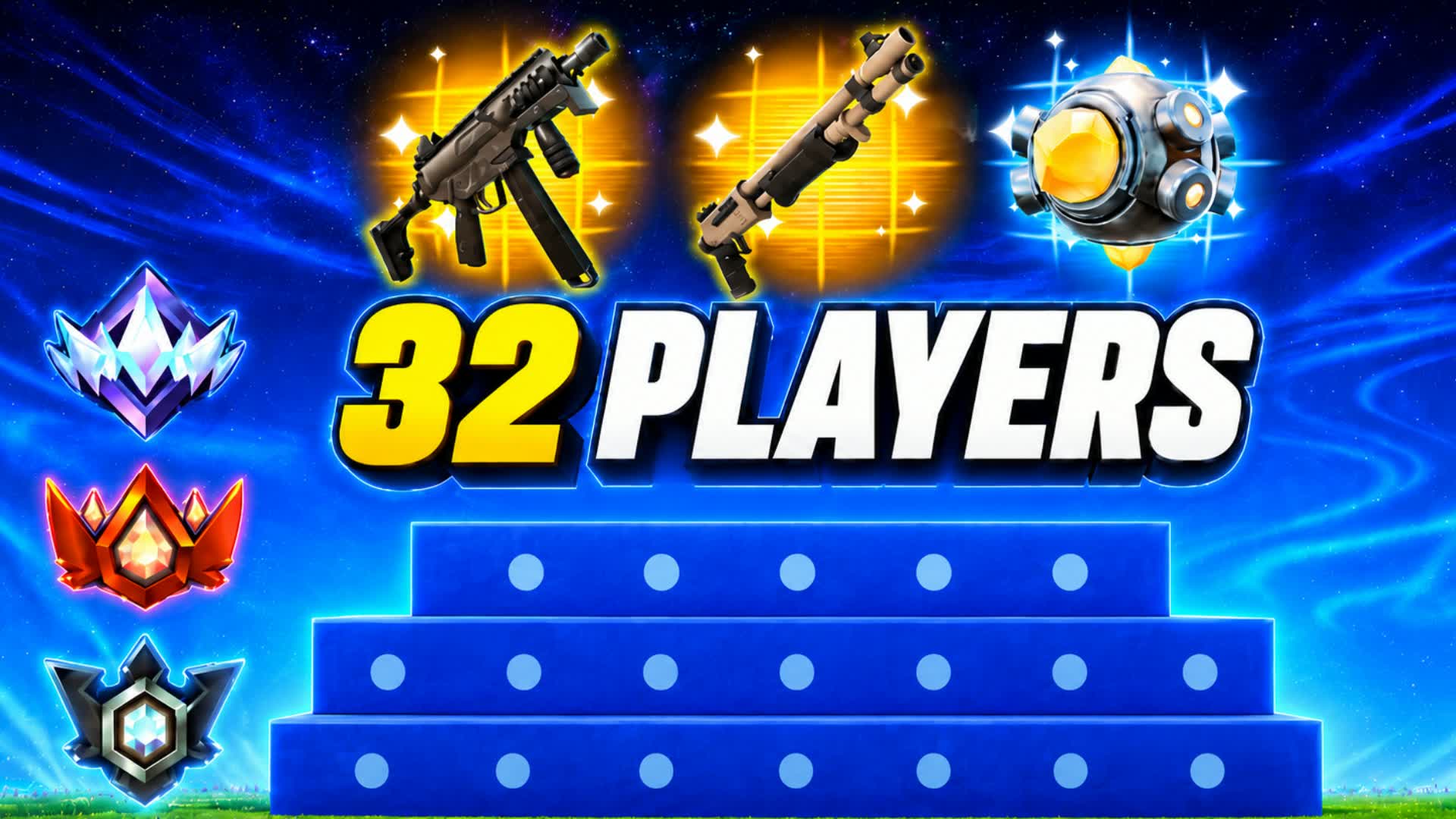 32 Players Major Zone Wars [Pro, Cup] — Fortnite Creative map