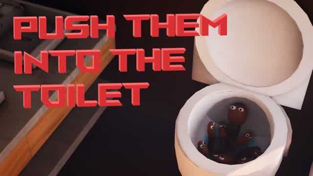 push them into the toilet — Fortnite Creative map