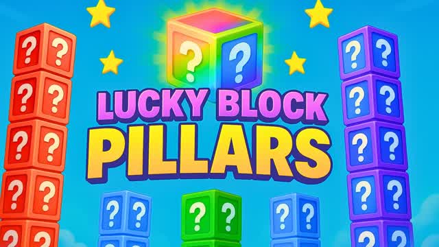 THE LUCKY BLOCKS PILLARS MINIGAME🍀 — Fortnite Creative map cover art