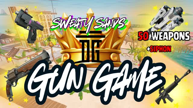 💦Sweaty Sands OG Gun Game💦 — Fortnite Creative map cover art