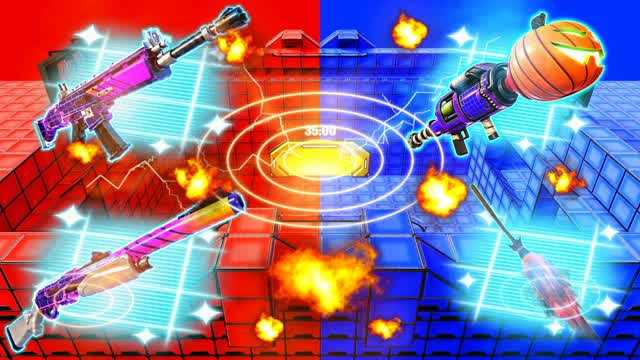 CHAOS RED VS BLUE RVB A — Fortnite Creative map