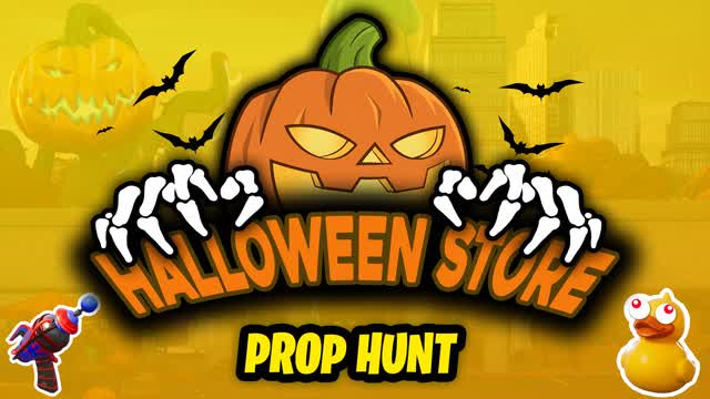 HALLOWEEN STORE PROP HUNT — Fortnite Creative map cover art