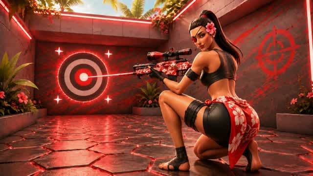 🧿👁️ ONE EYE TRICKSHOT PARKOUR 50+ ⚔️ — Fortnite Creative map