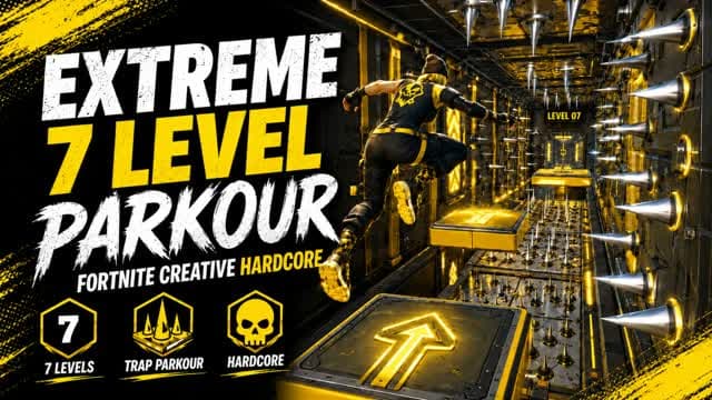 unreal 7 Level Parkour [0987] — Fortnite Creative map