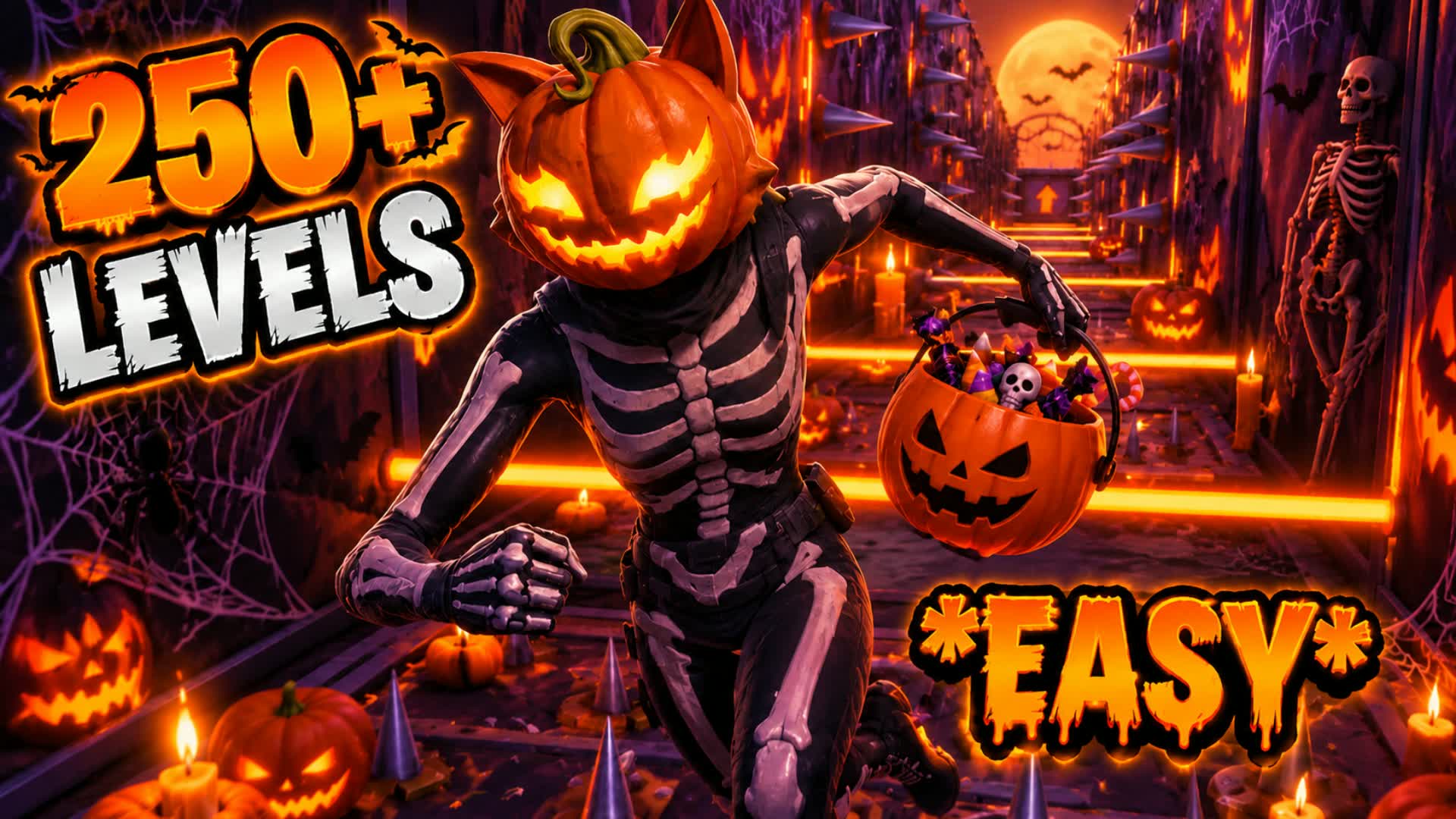 HORROR DEATHRUN 250+ LEVELS — Fortnite Creative map