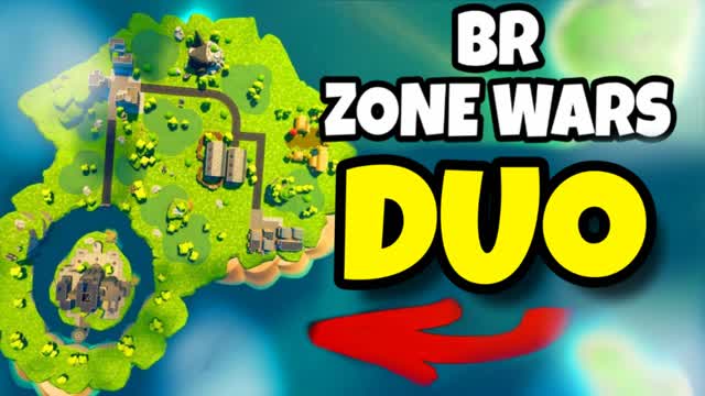 🎯MEGA DUO! Zone Wars — Fortnite Creative map cover art