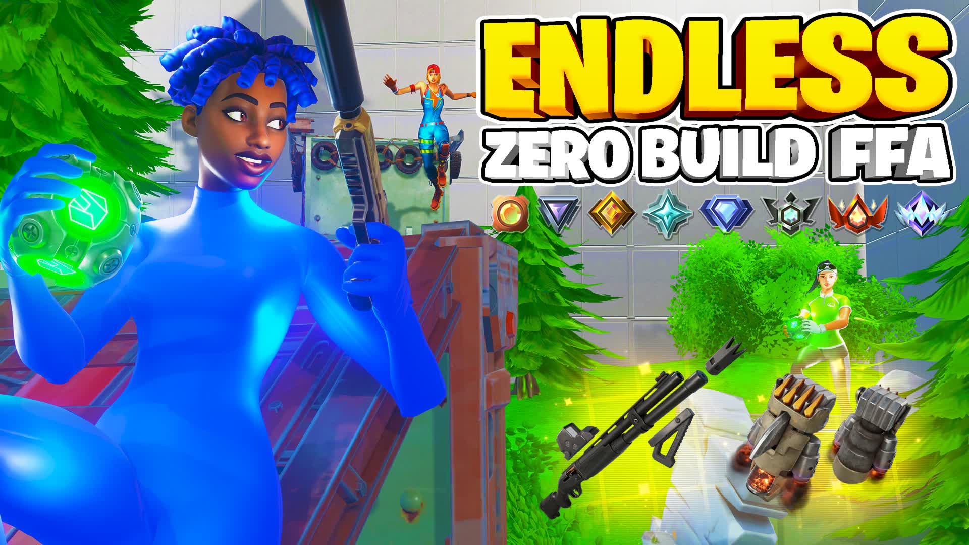 ZERO BUILD [FFA] — Fortnite Creative map