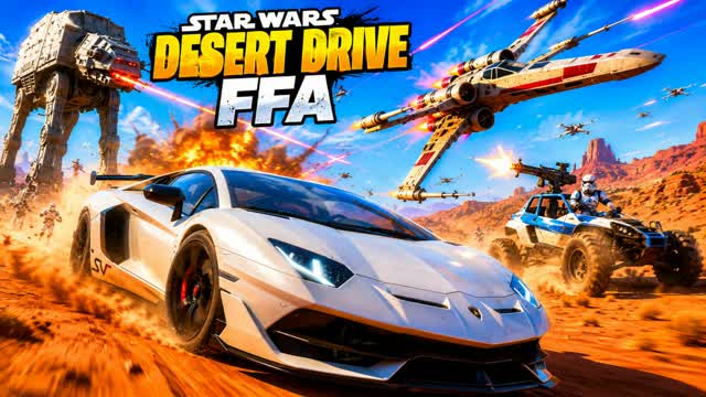ACTION STAR WARS DESERT DRIVE⭐ — Fortnite Creative map