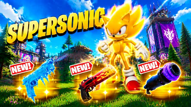 SUPERSONIC 1V1V1🚙 — Fortnite Creative map