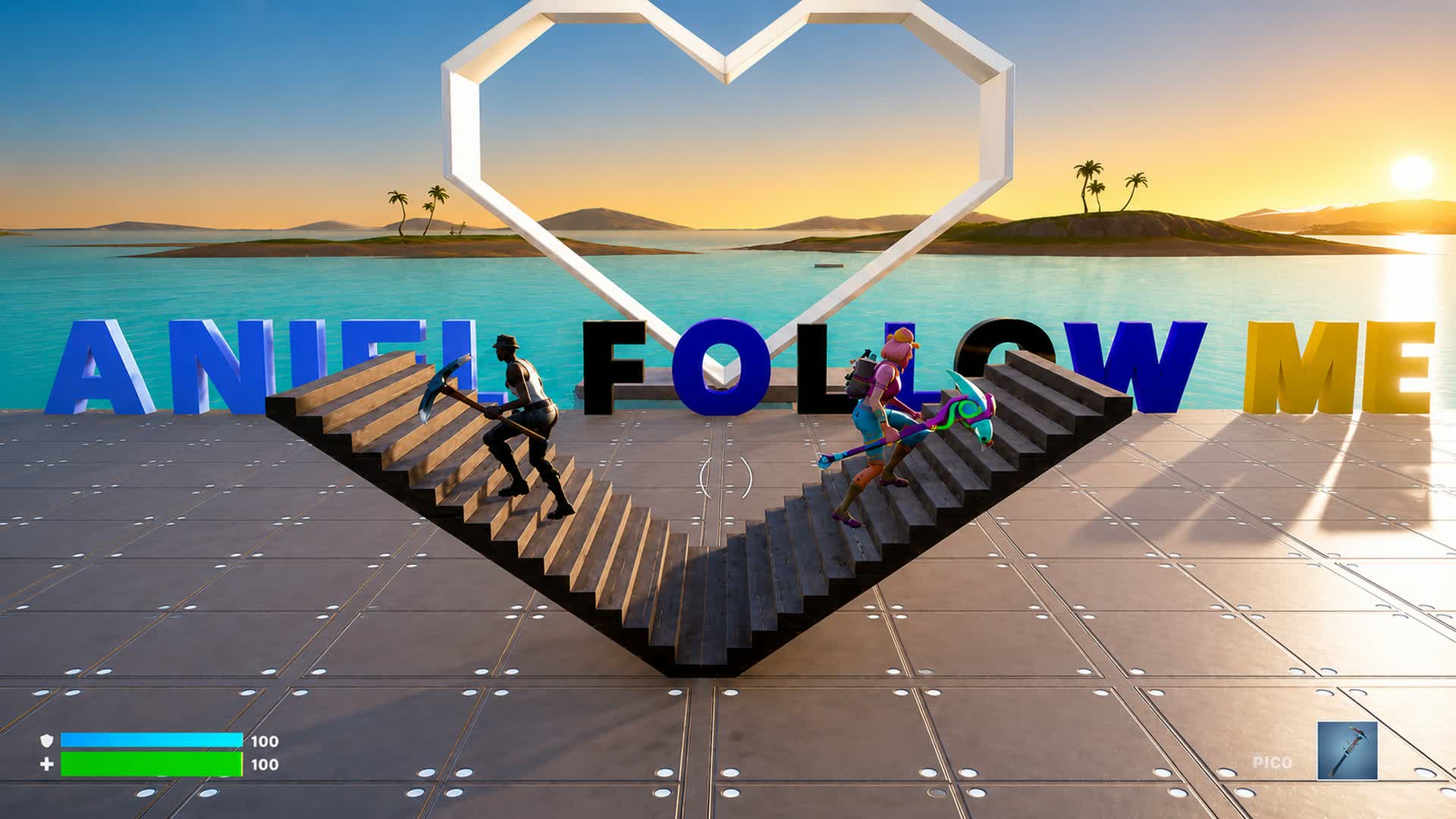Pro Combat PVP — Fortnite Creative map